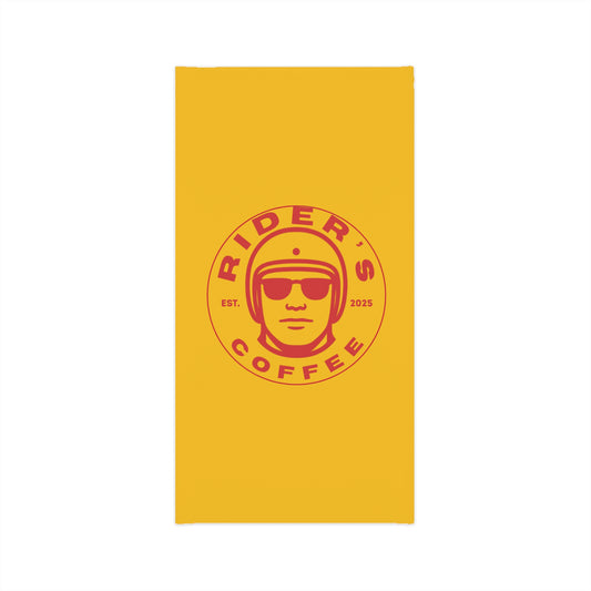 Rider's Coffee Neck Gaiter - Red & Yellow