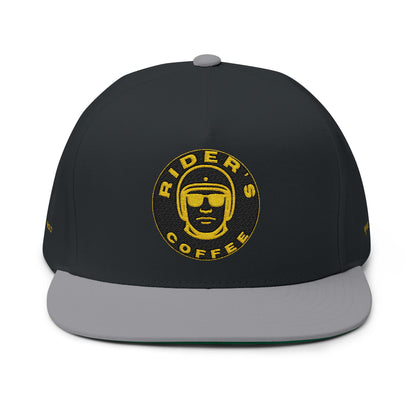 Rider’s Coffee Crest – Flat Bill Cap