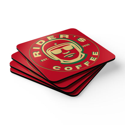 Cork Coaster Set — Psych Rider's Coasters (Set of 4)