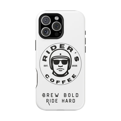 Rider’s Coffee iPhone Case - Alpine White