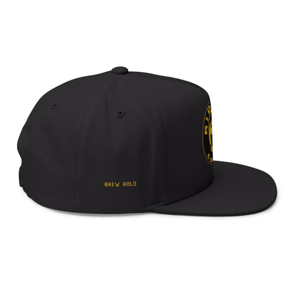 Rider’s Coffee Crest – Flat Bill Cap