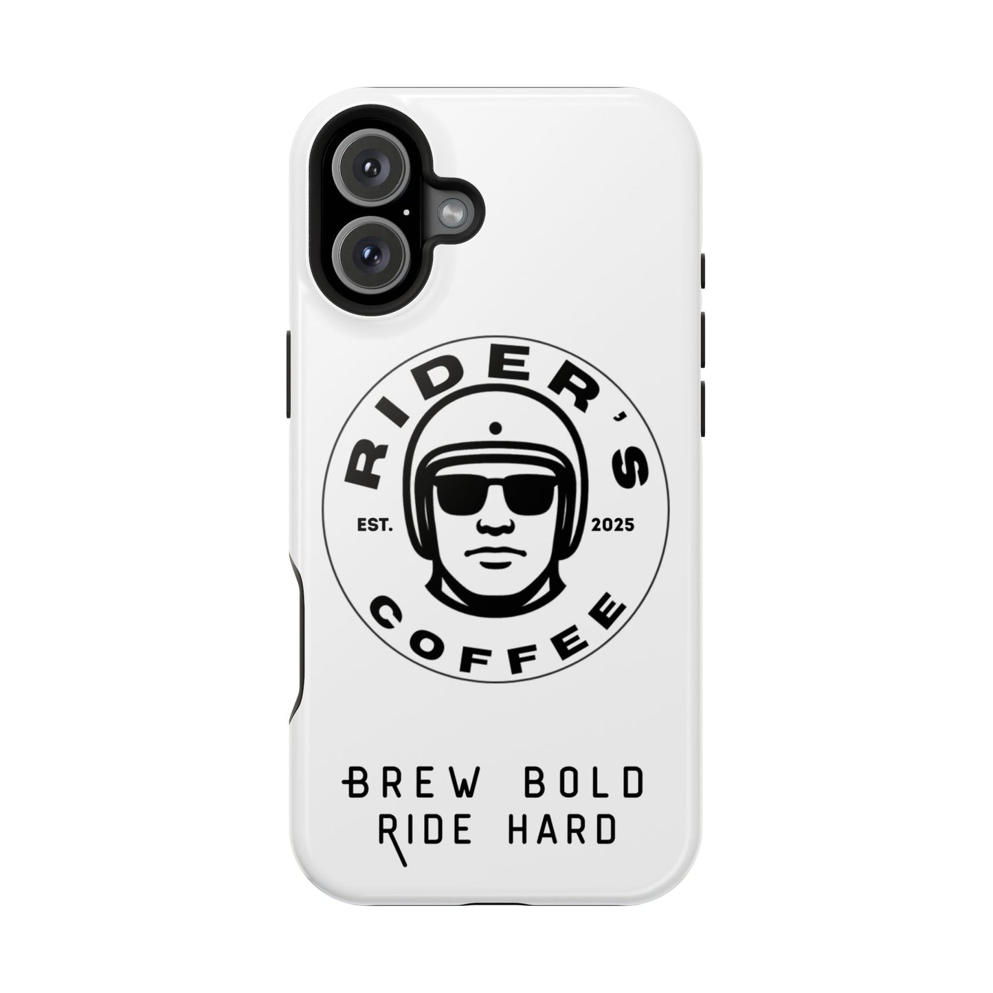 Rider’s Coffee iPhone Case - Alpine White