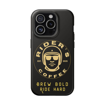 Rider’s Coffee iPhone Case- Gold Edition