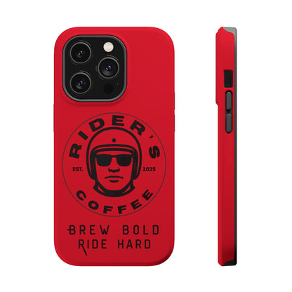 Rider’s Coffee iPhone Case - Deep Red
