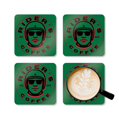Cork Coaster Set — Psych Rider's Coasters (Set of 4)