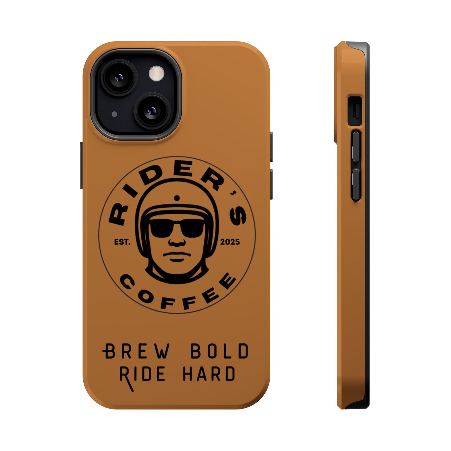 Rider’s Coffee iPhone Case - Antique Lether Brown