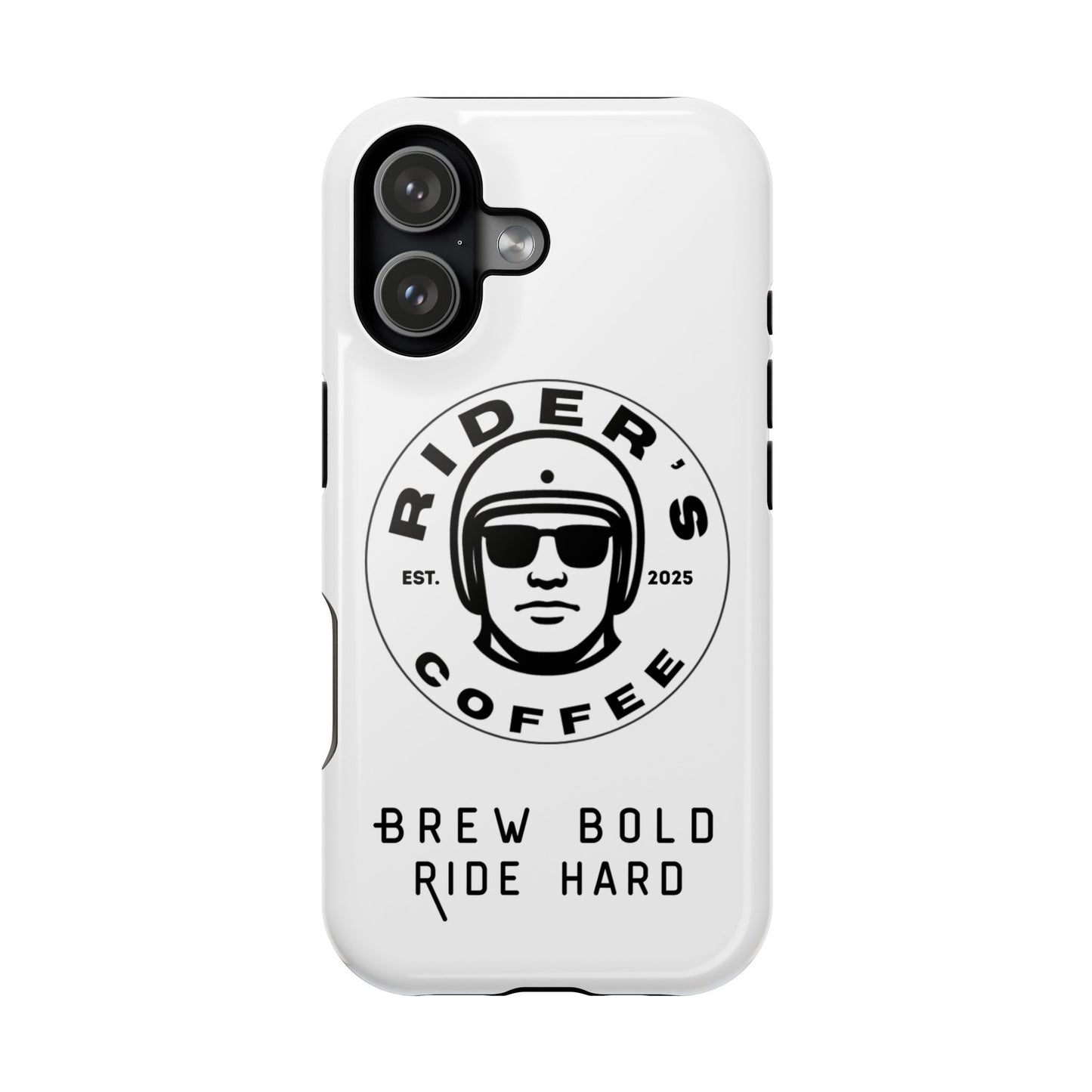 Rider’s Coffee iPhone Case - Alpine White