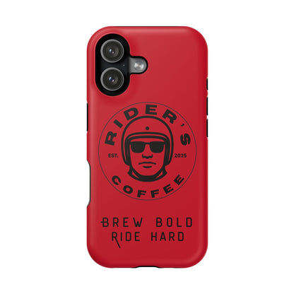 Rider’s Coffee iPhone Case - Deep Red