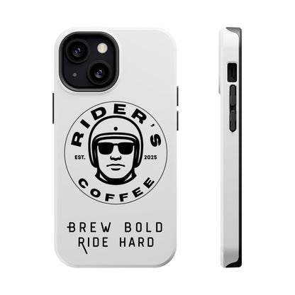 Rider’s Coffee iPhone Case - Alpine White