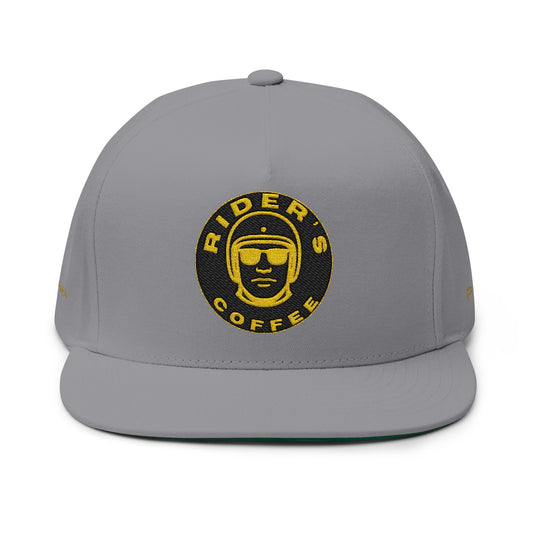 Rider’s Coffee Crest – Flat Bill Cap
