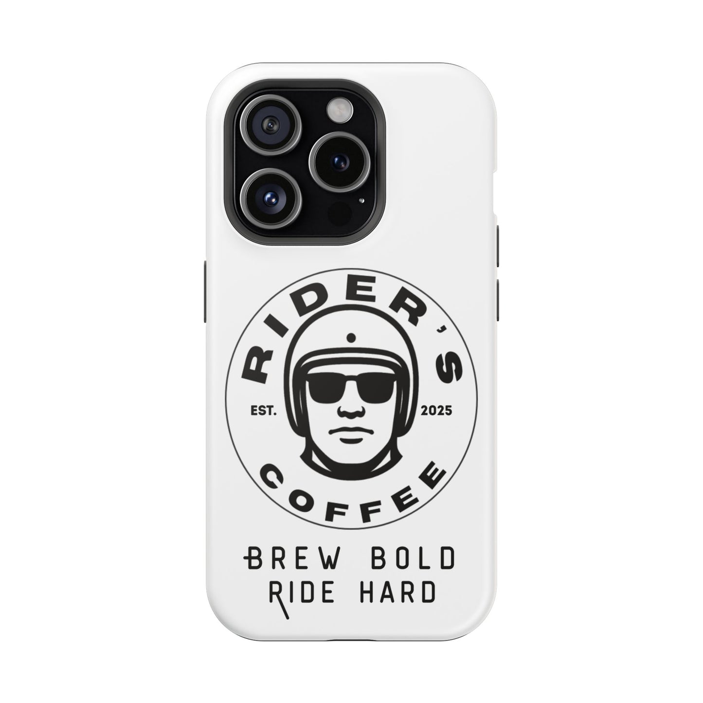 Rider’s Coffee iPhone Case - Alpine White