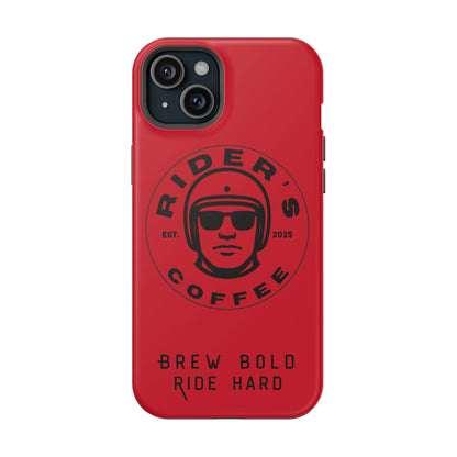 Rider’s Coffee iPhone Case - Deep Red