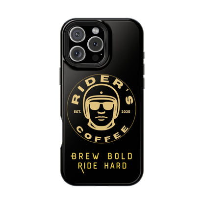Rider’s Coffee iPhone Case- Gold Edition
