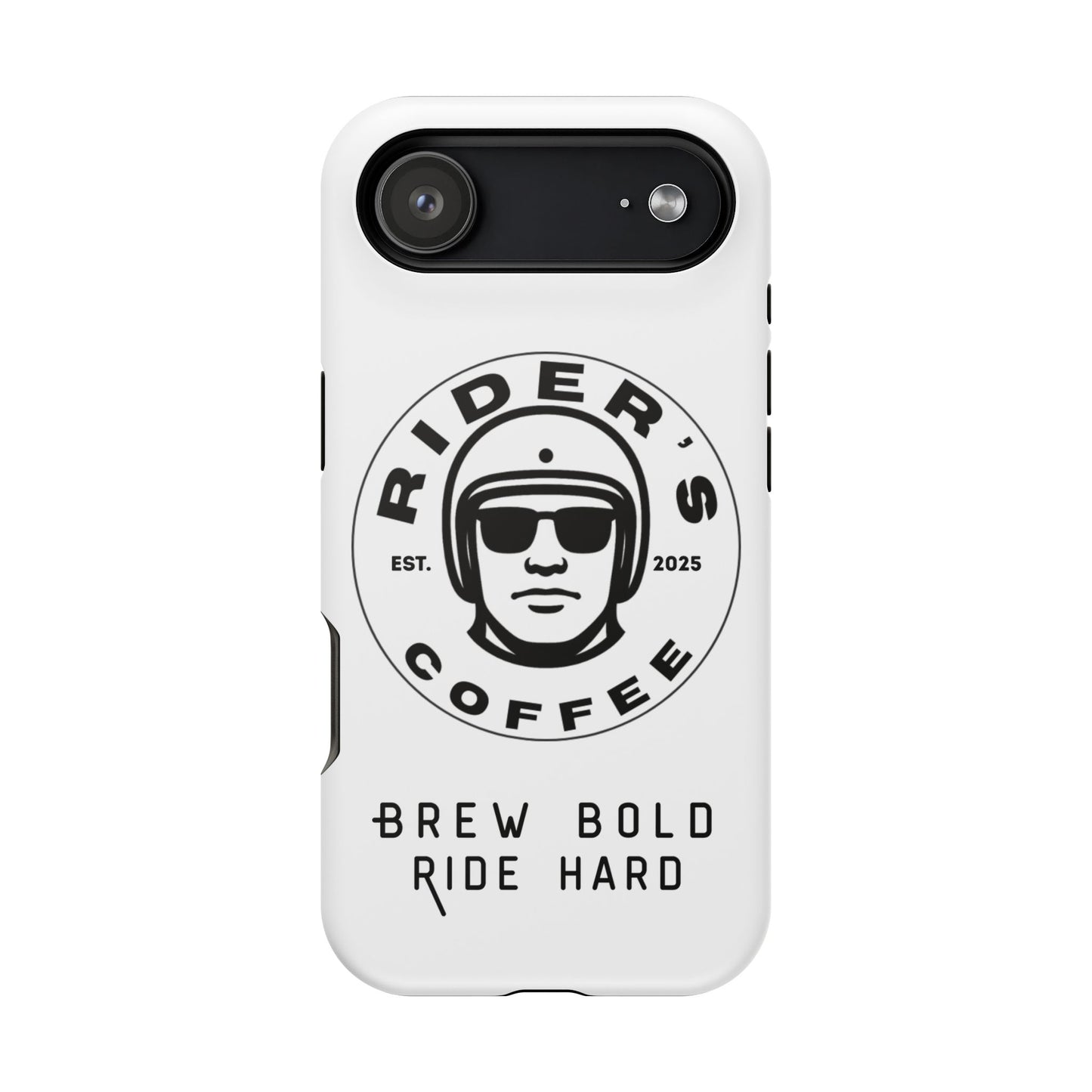 Rider’s Coffee iPhone Case - Alpine White