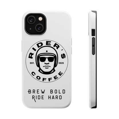 Rider’s Coffee iPhone Case - Alpine White