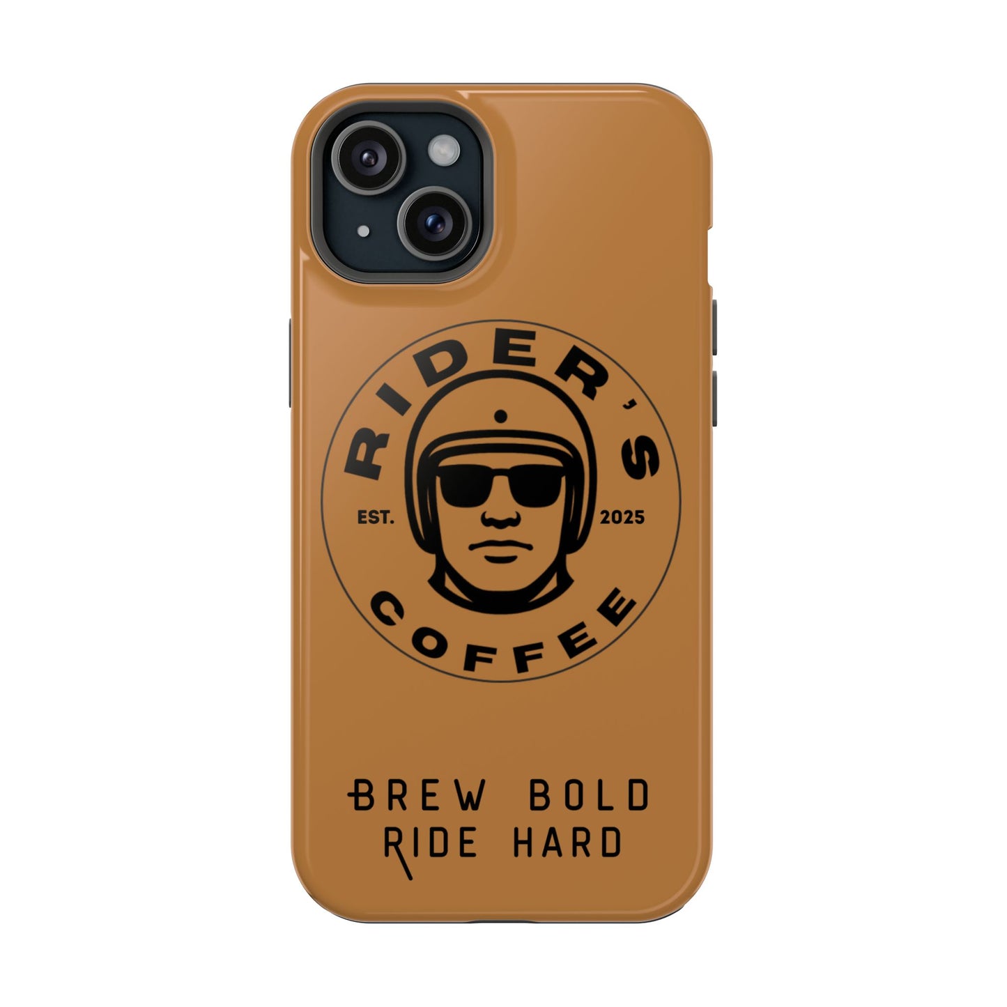 Rider’s Coffee iPhone Case - Antique Lether Brown