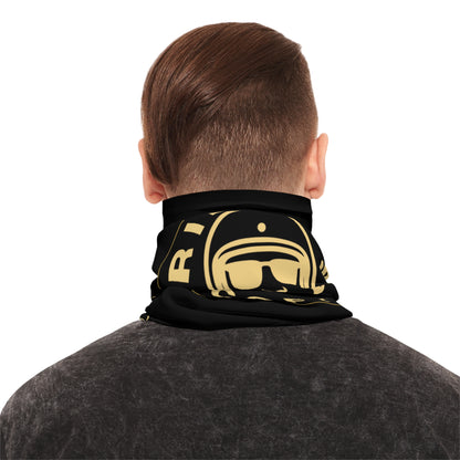 Rider’s Coffee Neck Gaiter - Black & Gold