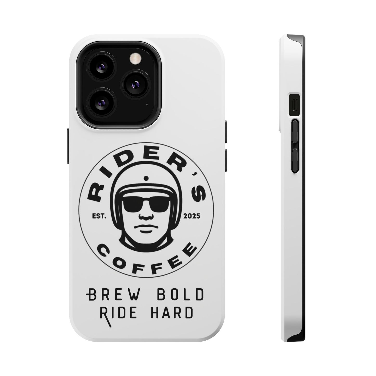 Rider’s Coffee iPhone Case - Alpine White