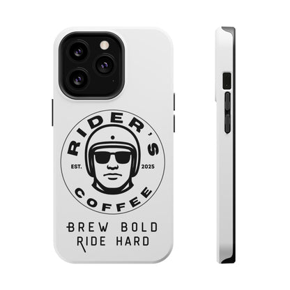 Rider’s Coffee iPhone Case - Alpine White
