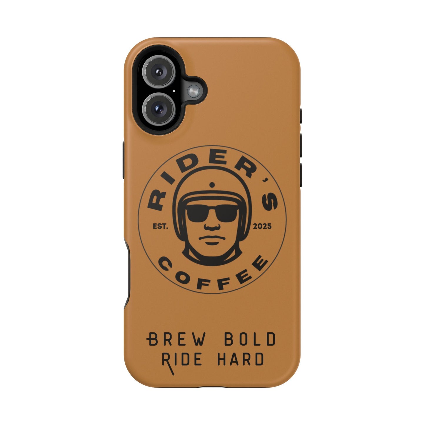 Rider’s Coffee iPhone Case - Antique Lether Brown
