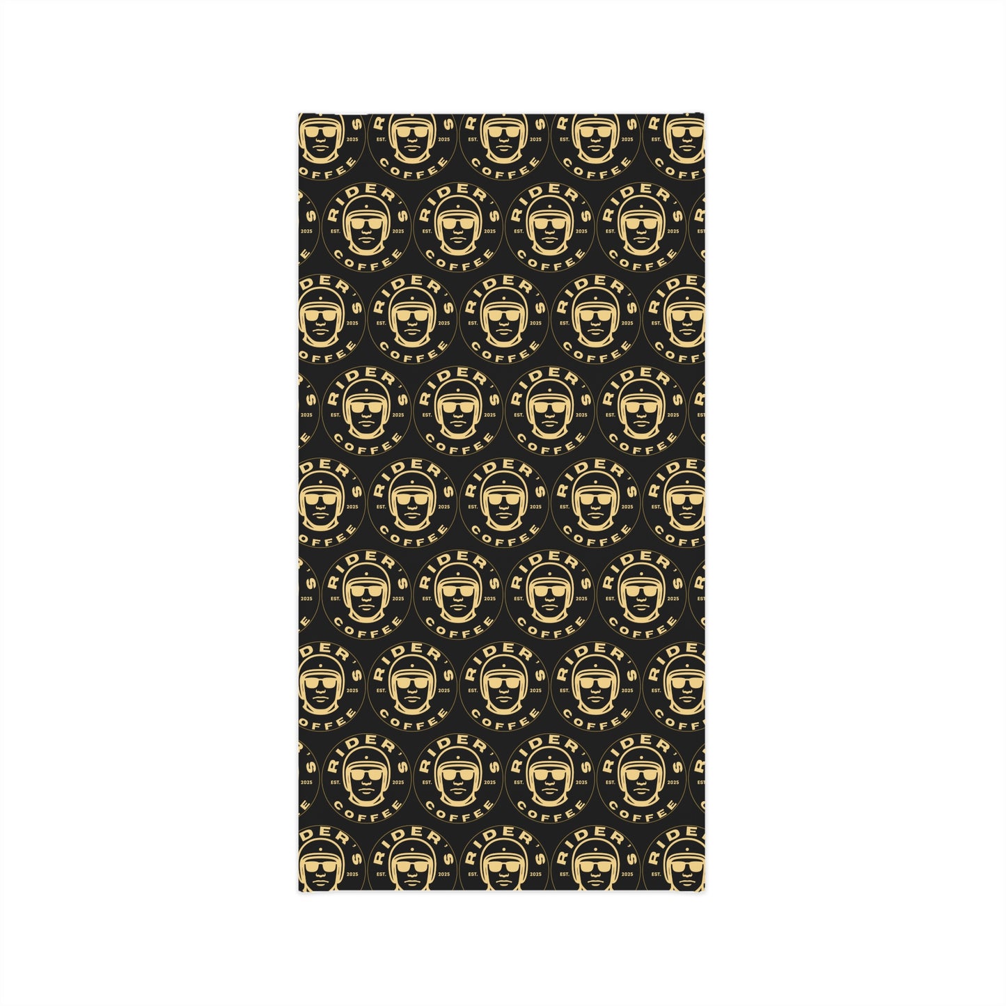 Rider’s Coffee Neck Gaiter - Black & Gold