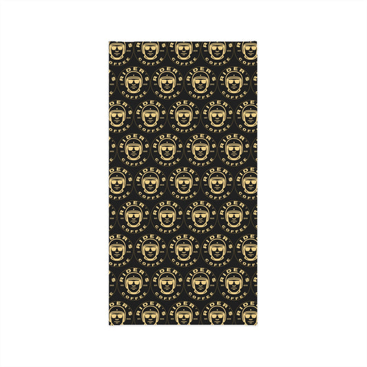 Rider’s Coffee Neck Gaiter - Black & Gold