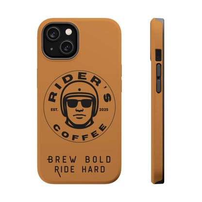 Rider’s Coffee iPhone Case - Antique Lether Brown