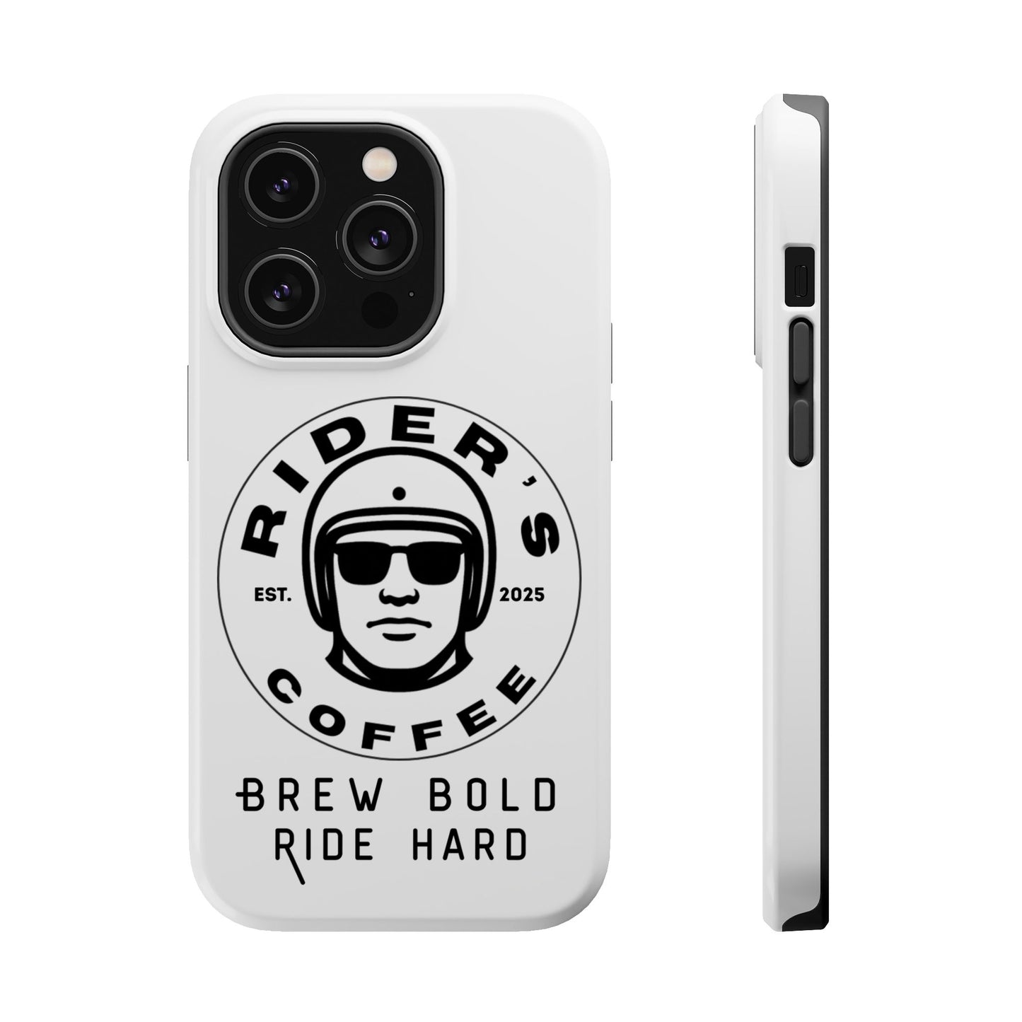 Rider’s Coffee iPhone Case - Alpine White