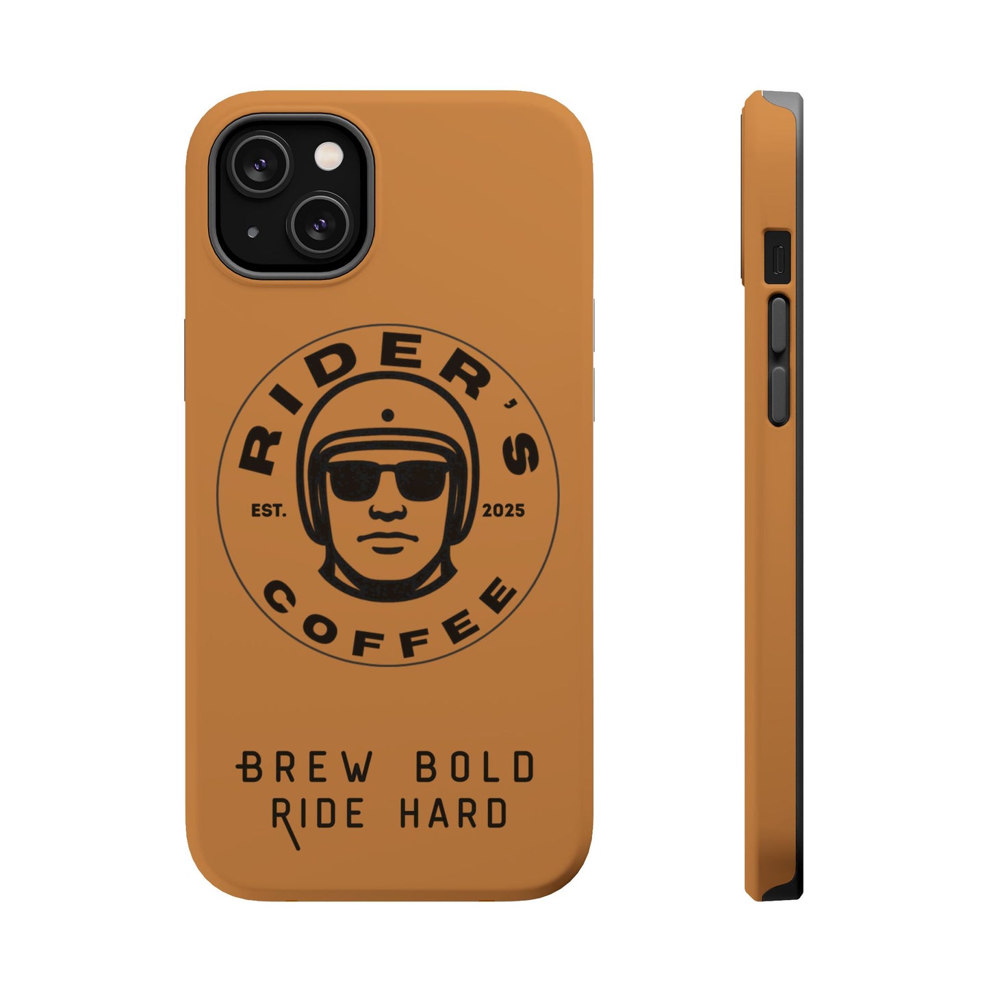 Rider’s Coffee iPhone Case - Antique Lether Brown