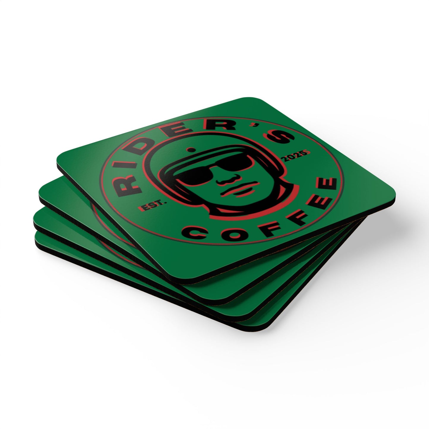 Cork Coaster Set — Psych Rider's Coasters (Set of 4)
