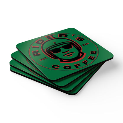 Cork Coaster Set — Psych Rider's Coasters (Set of 4)