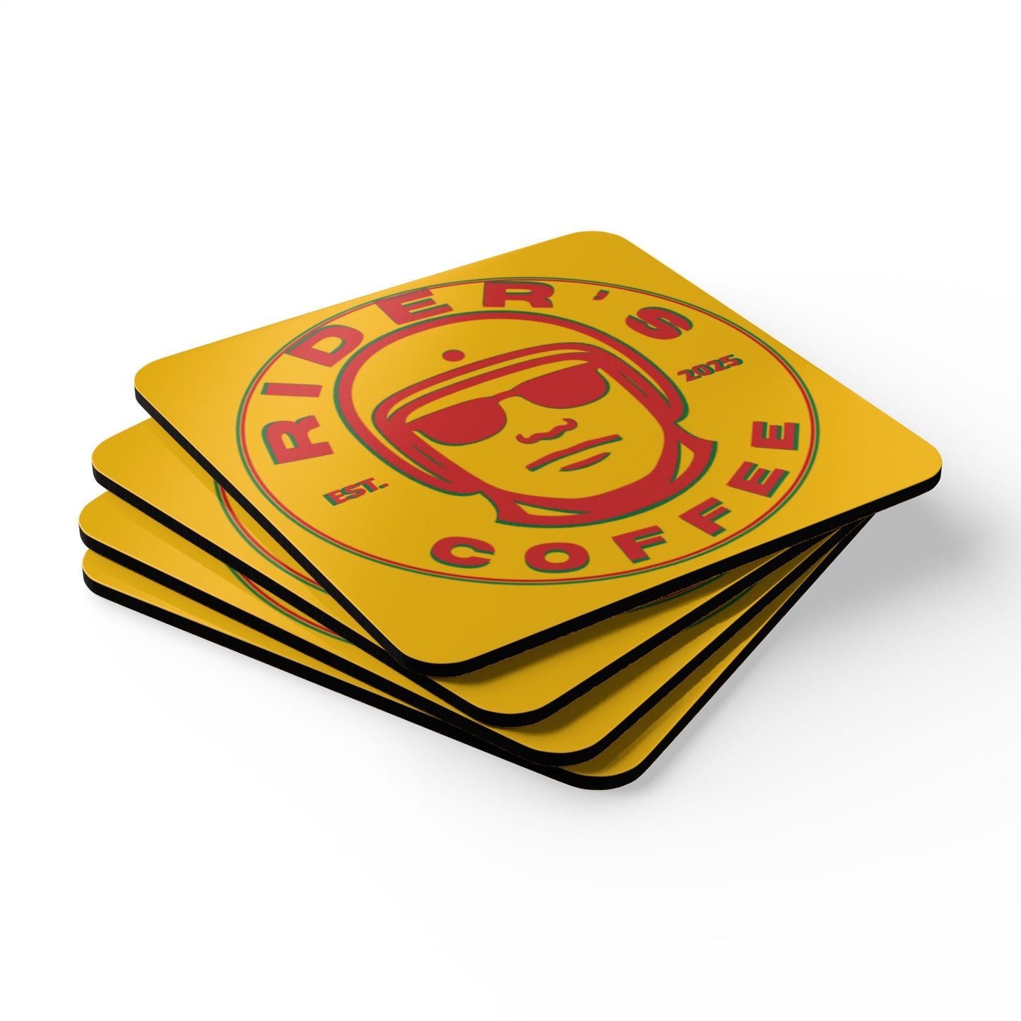 Cork Coaster Set — Psych Rider's Coasters (Set of 4)