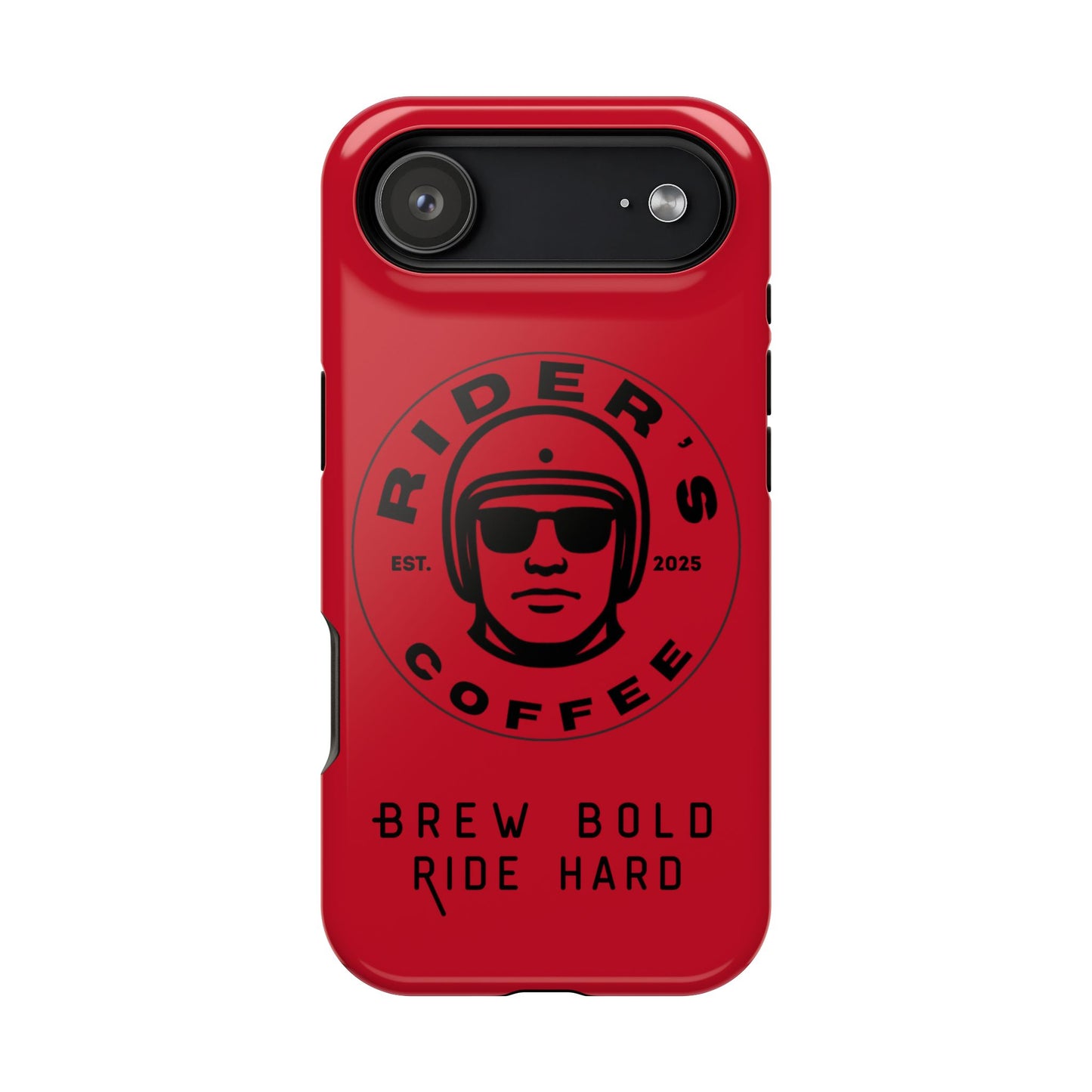Rider’s Coffee iPhone Case - Deep Red