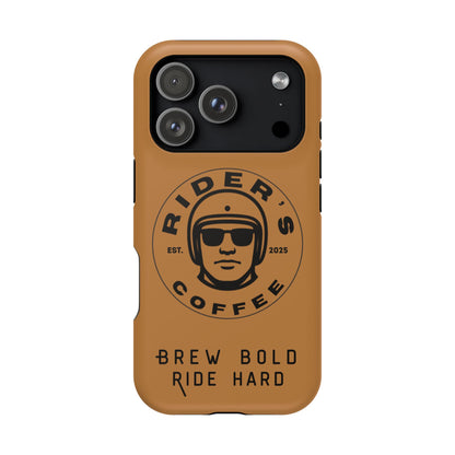 Rider’s Coffee iPhone Case - Antique Lether Brown