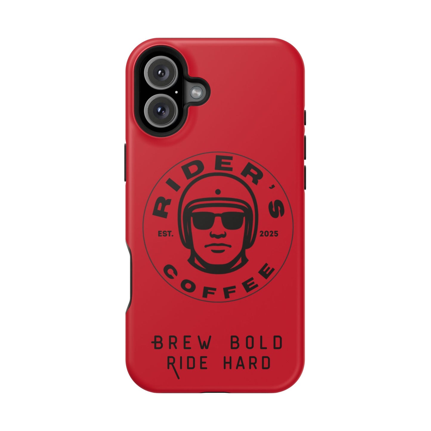 Rider’s Coffee iPhone Case - Deep Red