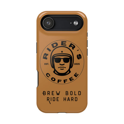Rider’s Coffee iPhone Case - Antique Lether Brown