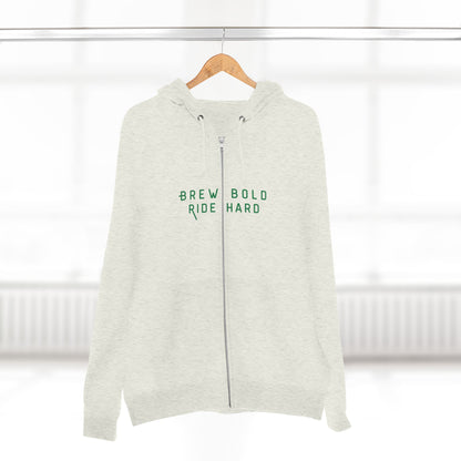 Brew Bold / Ride Hard – Zip Hoodie