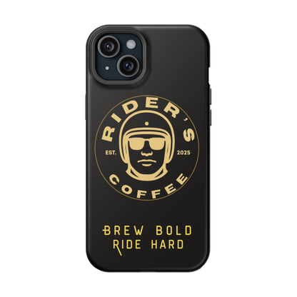 Rider’s Coffee iPhone Case- Gold Edition