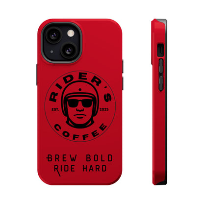 Rider’s Coffee iPhone Case - Deep Red