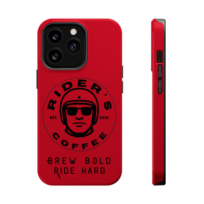 Rider’s Coffee iPhone Case - Deep Red