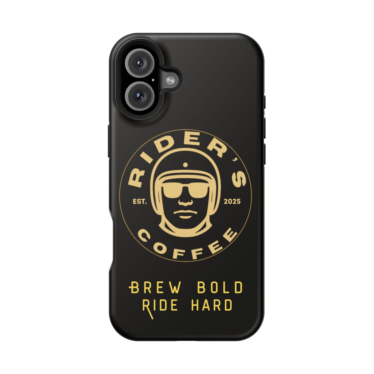 Rider’s Coffee iPhone Case- Gold Edition