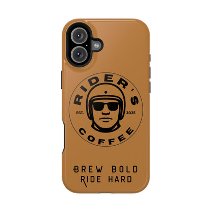 Rider’s Coffee iPhone Case - Antique Lether Brown