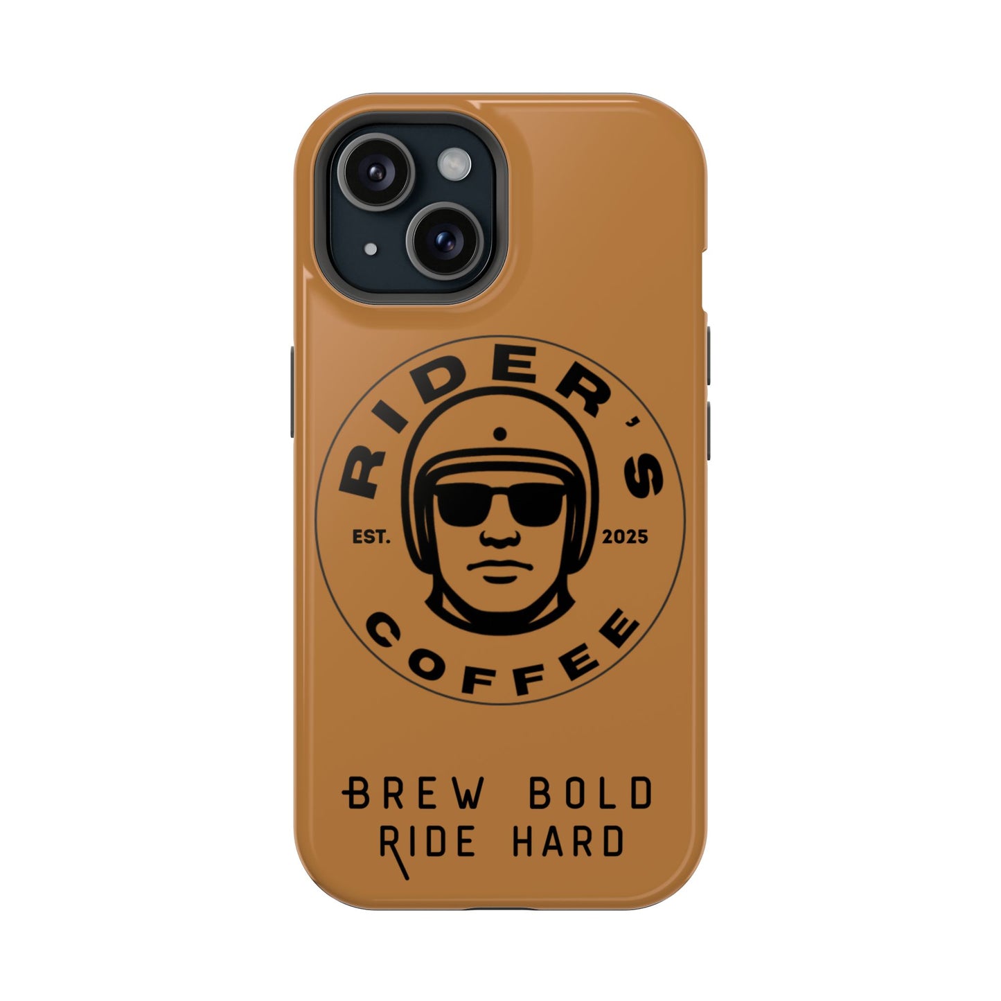 Rider’s Coffee iPhone Case - Antique Lether Brown