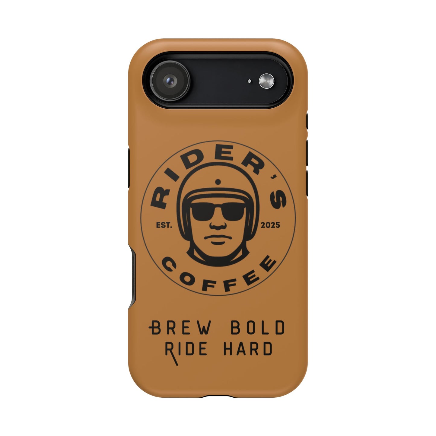 Rider’s Coffee iPhone Case - Antique Lether Brown