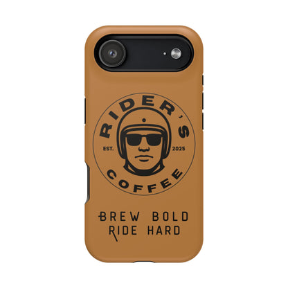 Rider’s Coffee iPhone Case - Antique Lether Brown