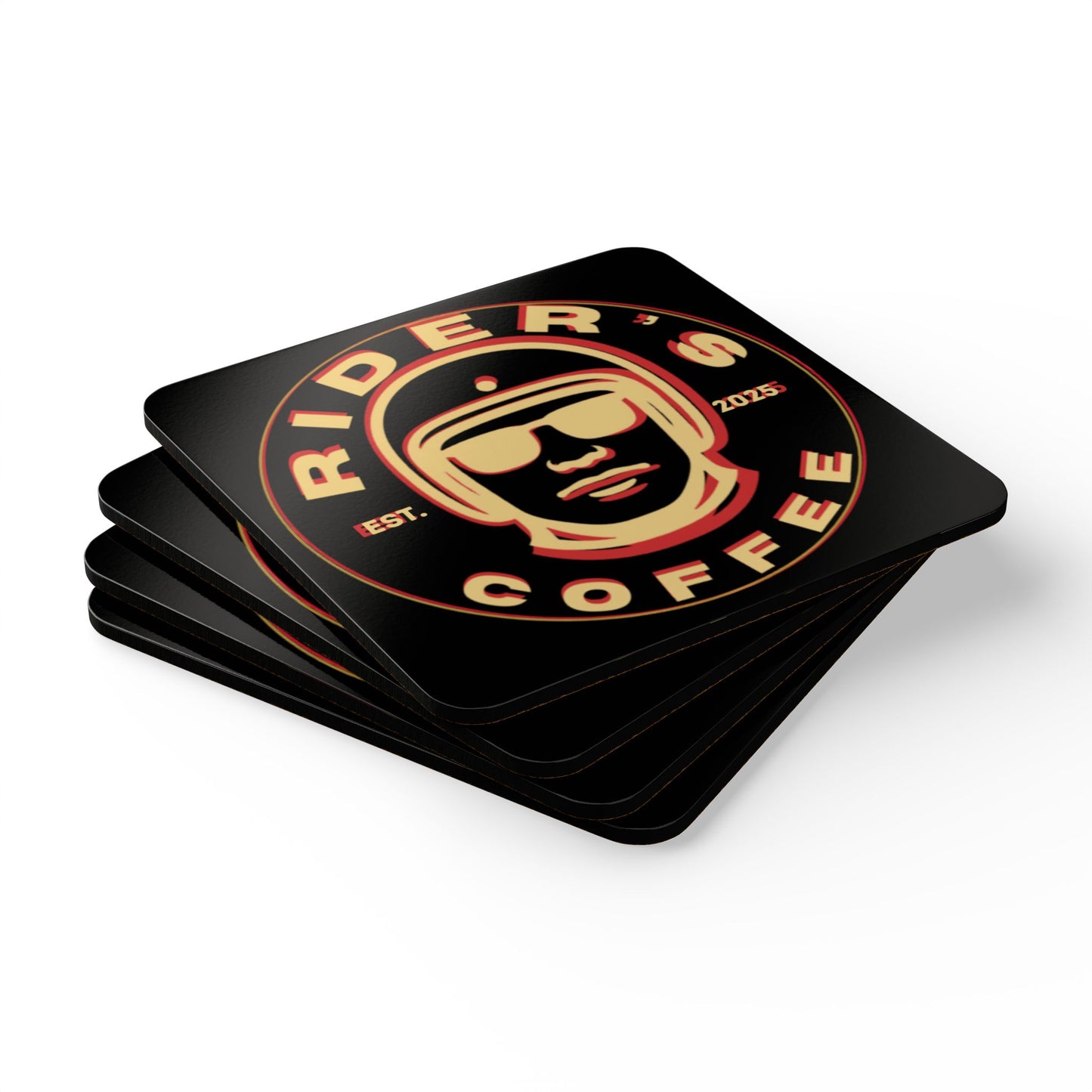 Cork Coaster Set - Psych Rider's coasters(Set of 4)