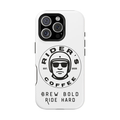 Rider’s Coffee iPhone Case - Alpine White