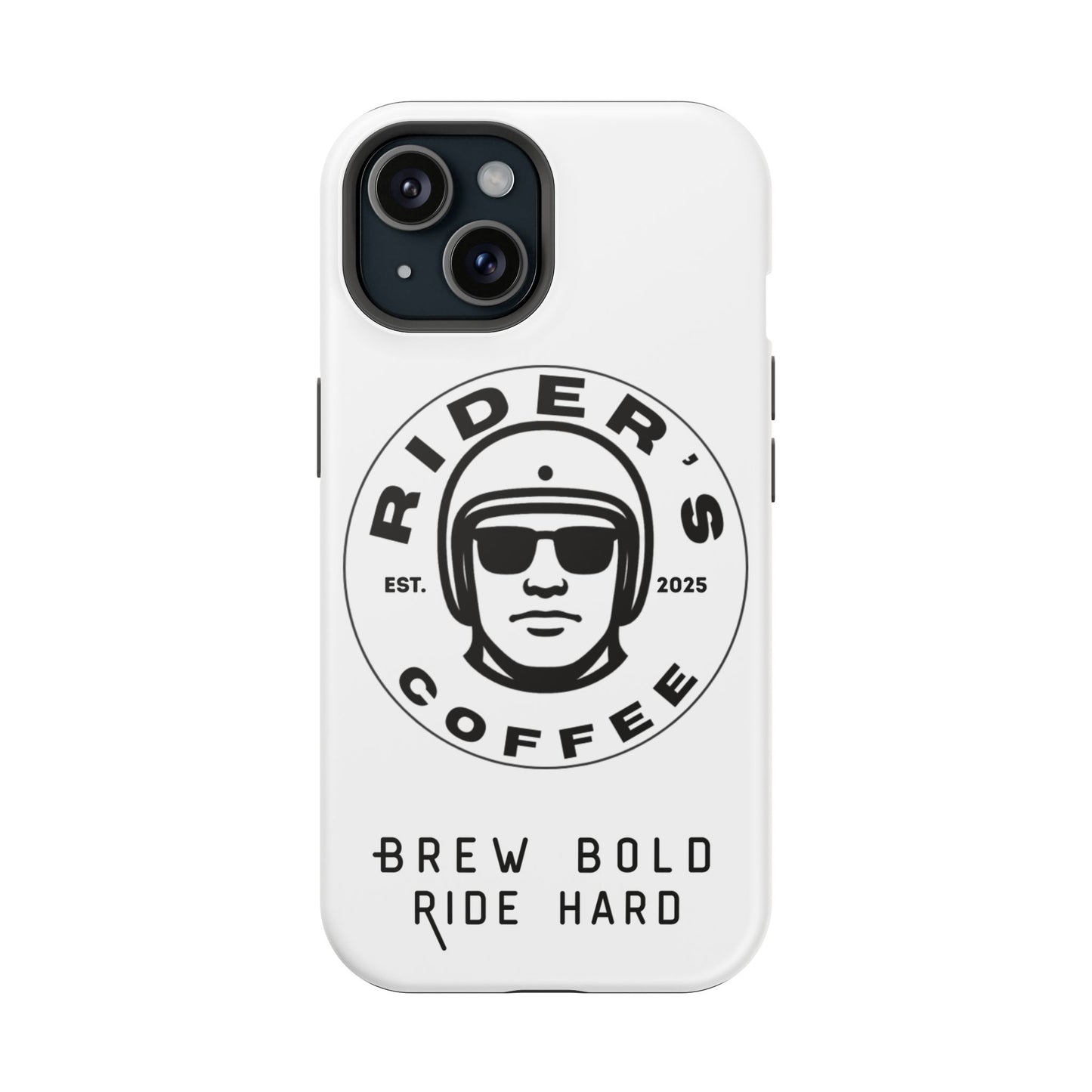 Rider’s Coffee iPhone Case - Alpine White