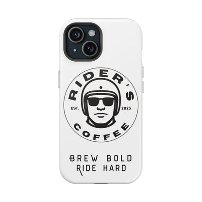 Rider’s Coffee iPhone Case - Alpine White