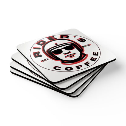 Cork Coaster Set — Psych Rider's Coasters (Set of 4)